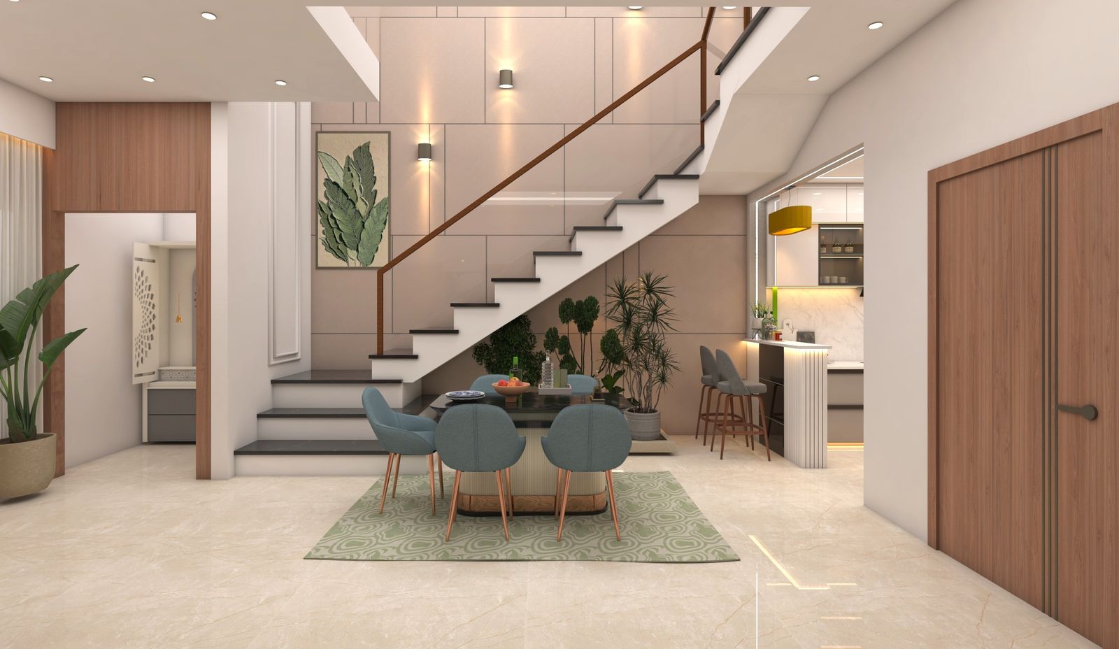 Amaze Architects — Dining & Staircase Interior