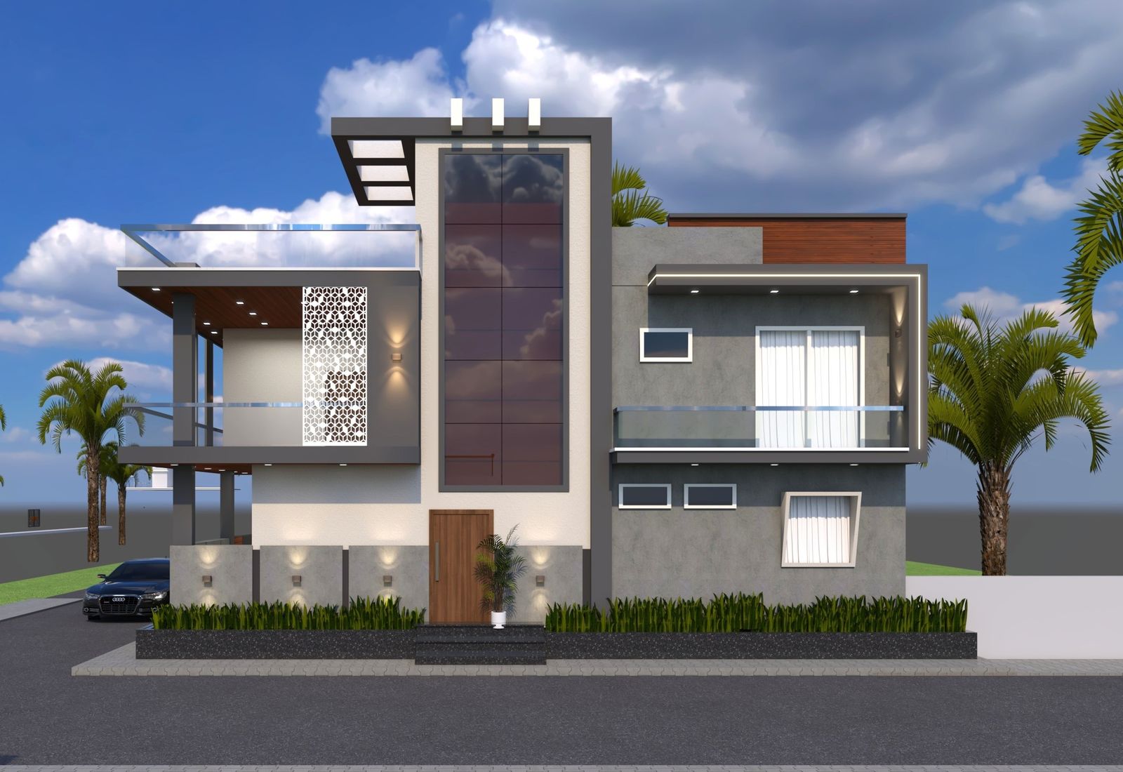 Architectural Drawing — House No. 3 Elevation